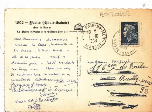 BF20502 h s avoire sur leman france front/back image
