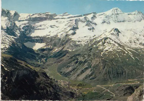 BF19694 la cirque de gavarnie et les sommets le dominant france front/back image