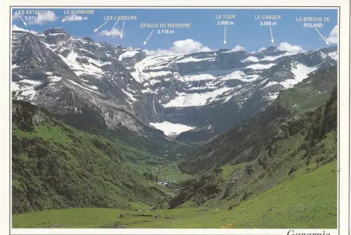 BF20300 p le cirque de gavarnie les dommets le dominant france front/back image