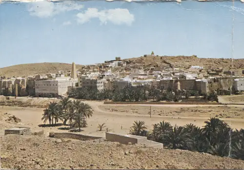 BF27093 ghardaia vue generale de bou nours algeria front/back image