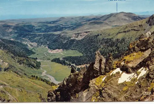 BF14066 auvergne le puy de sancy les aiguiles du diable france front/back image