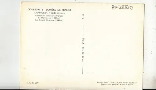 BF28810 chamonix h s capitale de l alpinisme france front/back image