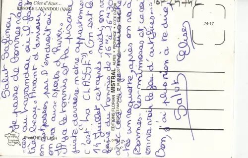 BF24742 le lavandou var france front/back image