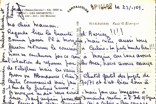BF16498 ordiz h s les dromonts france front/back image