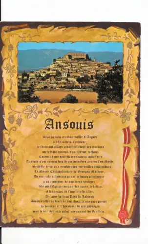 BF12792 ansouis vaucluse france front/back image