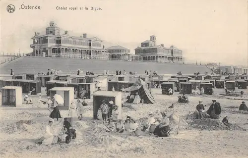 BR95266 ostende chalet royal ey la digue belgien