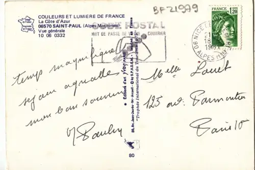 BF21979 Saint Paul Vue Generale France Vorder-/Rückbild