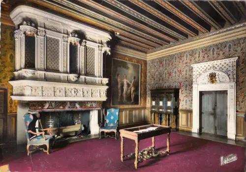 BF13256 chateau de chenonceau i et l chambre de francos france front/back image