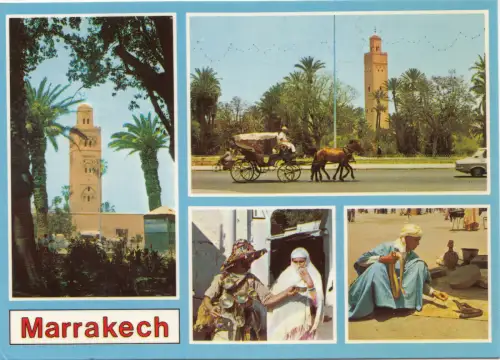 BF27001 Marrakesch Marokko Multi Views Vorder-/Rückseitenbild
