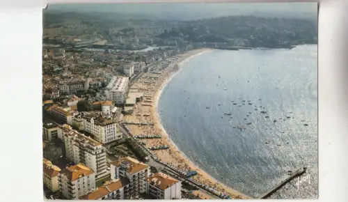BF28611 saint jean de luz p a contre jour sr la rade france front/back image