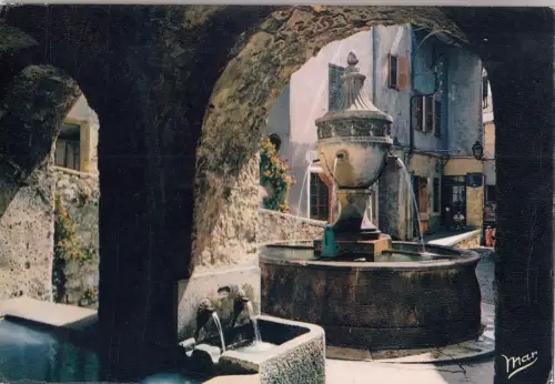 BF22049 saint paul de vence la fontaine france front/back image