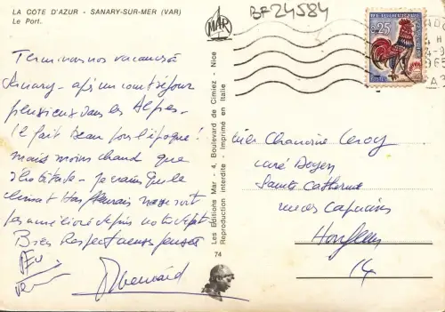 BF24584 sanary sur mer var le port france front/back image