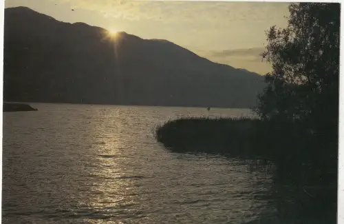 BF24462 le lac du bourget savoie au crepuscule france front/back image