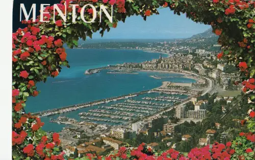 BF14505 Menton Landschaft Frankreich Vorder-/Rückbild