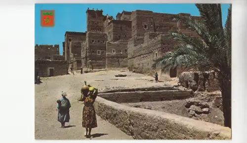 BF17951 ouarzazate la alcazaba marocco front/back image