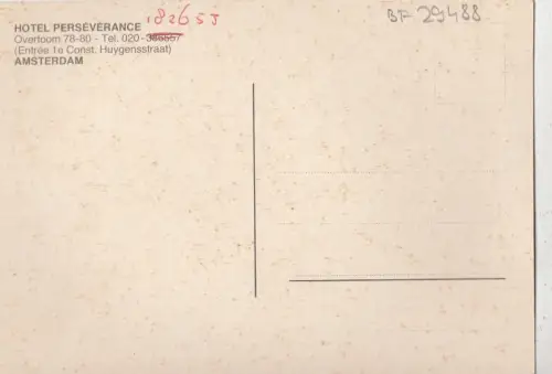 BF29488 hotel perseverance amsterdam niederlande front/back image