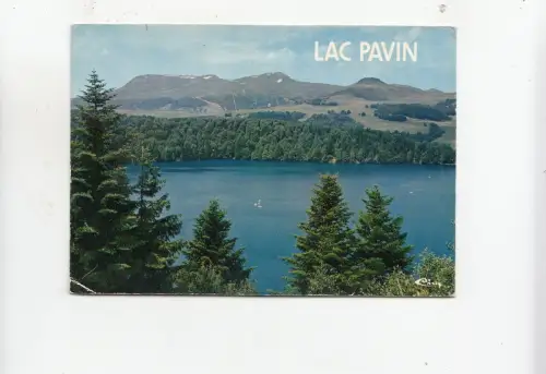 BF31397 le lac pavin masif du sancy le lac france front/back image