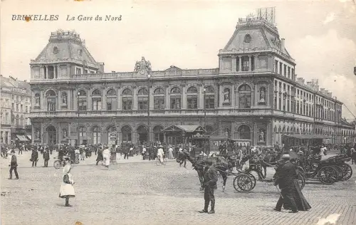 BF34378 bruxelles la gare de nord belgium front/back scan
