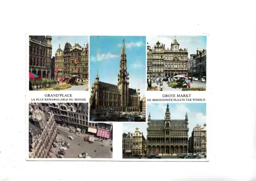 BF13799 bruxelles belgium brussel grote markt grand plac france front/back image
