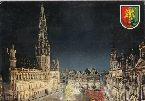 BF25007 bruxelles un coin de la grand place belgien front/back image