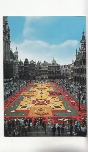 BF29392 bruxelles topis de fleurs sur la grand place belgien front/back image