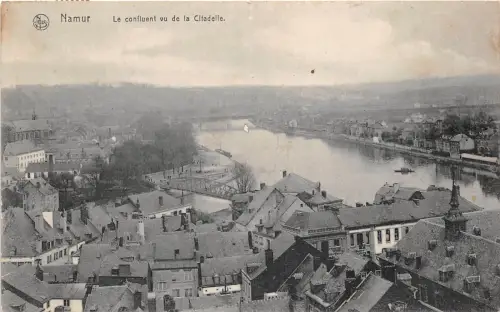 BF34731 namur le confluent vu de la citadelle belgien front/back scan