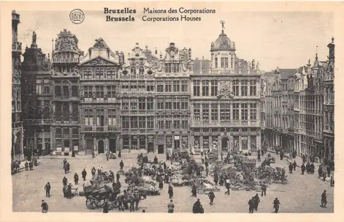 BF34547 maisons des corporations bruxelles belgium front/back scan