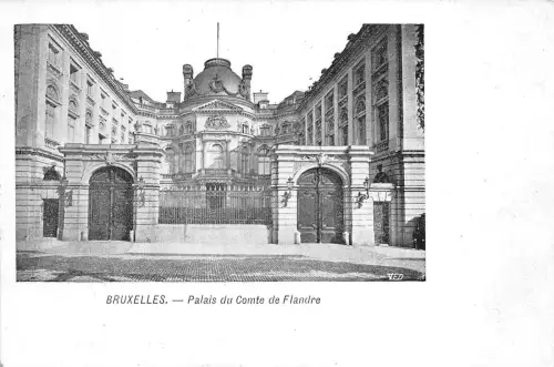 BF34550 bruxelles palais du comte de flandre belgium front/back scan