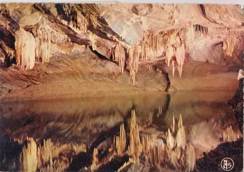 BF14989 grottes de han s lesse salle des draperies belgien front/back image