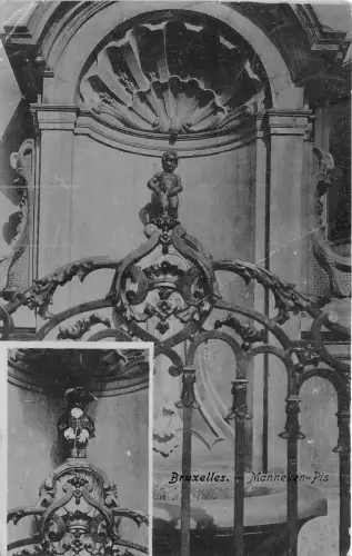 BF34518 bruxelles mannekin pis belgium front/back scan