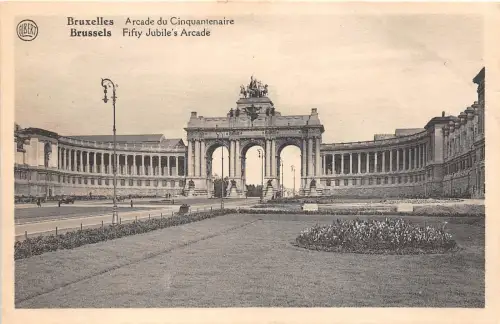 BF34546 arcade du cinquantenaire bruxelles belgium front/back scan