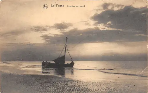 BF34507 la panne coucher de soleil belgium front/back scan
