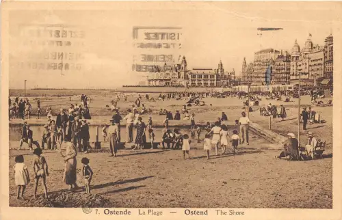 BF34382 ostende la plage belgium front/back scan