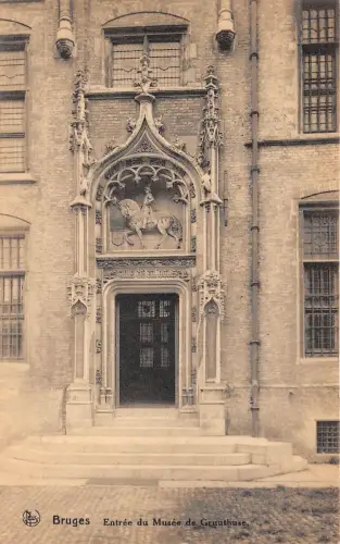 BF34249 bruge entree du musee de genuthusse belgium front/back scan