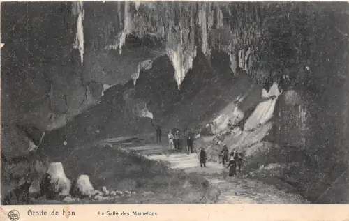 BF34240 grotte de han la salle des mamelons belgien front/back scan