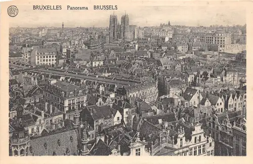 BF34697 Panorama Bruxelles Belgien Front/Back Scan