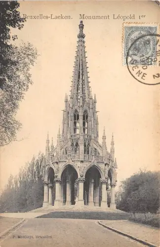 BF34471 laeken monument leopold bruxelles belgien front/back scan