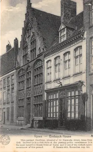 BF34417 blebuck house ypres belgium front/back scan