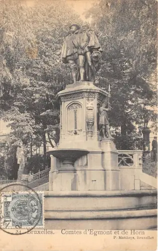 BF34472 comtes d egmont et de horn bruxelles belgium front/back scan