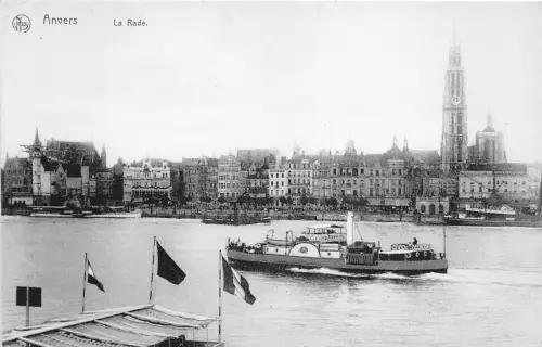 BF34439 anvers la trade ship belgium front/back scan