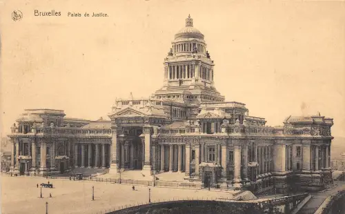 BF34648 bruxelles palais de justice belgium front/back scan
