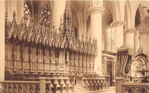 BF34730 malines mechelen interieur de la cathedrale belgium front/back scan