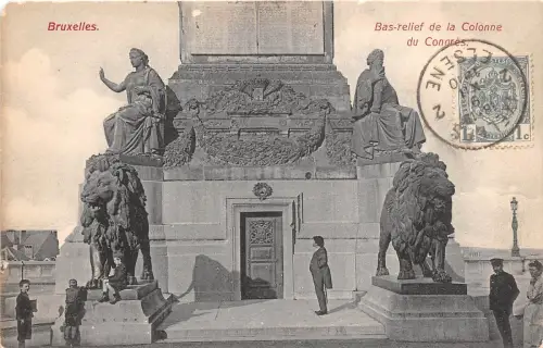 BF34793 Basrelief de la colonne bruxelles belgien front/back scan