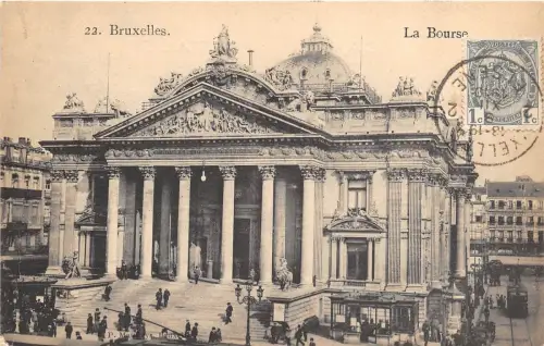 BF34613 bruxelles la bourse belgium front/back scan