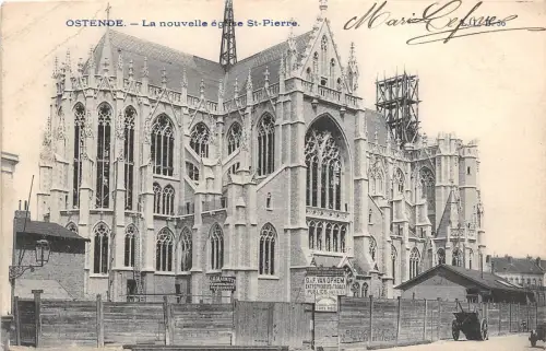 BF34735 ostende la nouvelle st pierre belgien front/back scan