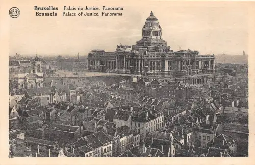BF34695 Palais de Justice Panorama Bruxelles Belgien Front/Back Scan