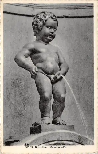 BF34671 bruxelles manneken pis belgium front/back scan