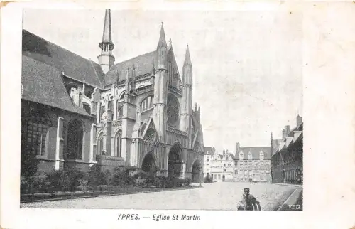 BF34432 ypres eglise st martin belgium front/back scan