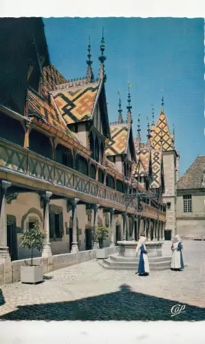 BF15123 beaune cote d or cour d honneur hostel dieu france front/back image