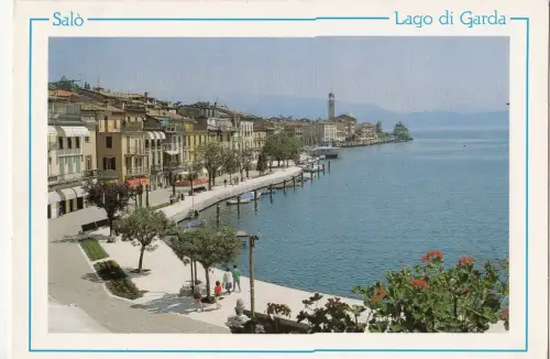 BF24253 lago di garda salo panorama italy front/back image